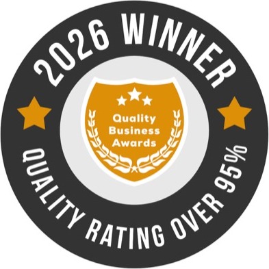 Quality Business Awards 2026 Winner - Quality Rating Over 95%