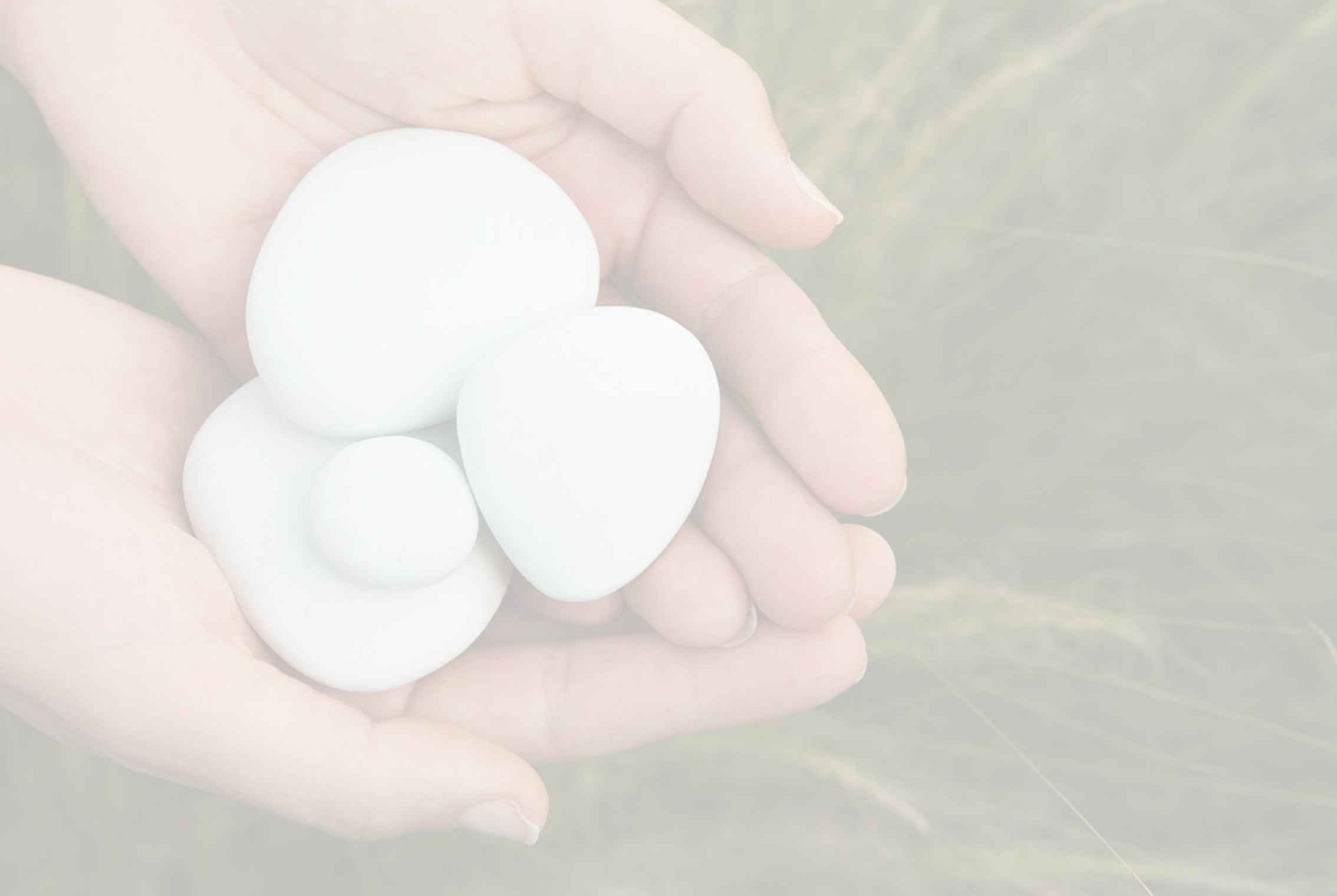 Parting Stones in hands