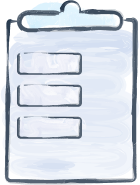 illustration of a hospice care worker's clip board