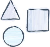Opal Cremation Services hand-drawn shapes icon