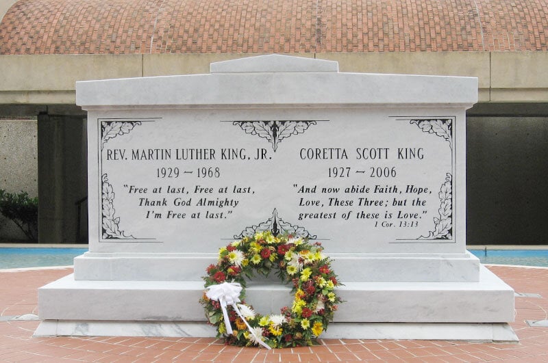 gravesite of Martin Luther King Jr