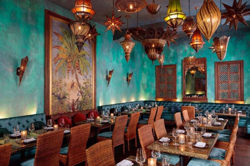 indoor private banquet room at the santuari restaurant near LA