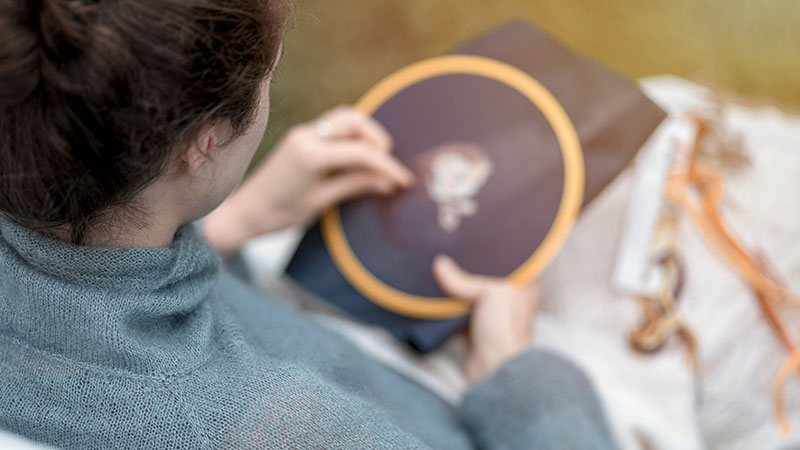 diy memorial keepsakes hand-embroidered pillow