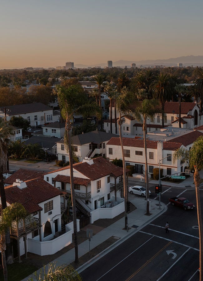 Opal Cremation Services of Santa Ana, California photo of Santa Ana, California taken at dusk