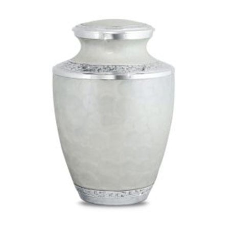 metal urn, floral classic design