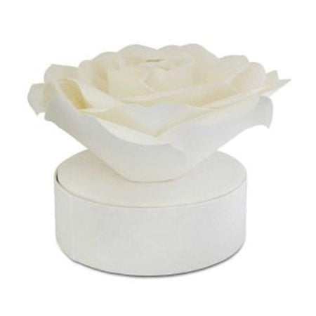 bio urn with flower on top, for scattering cremated remains at sea