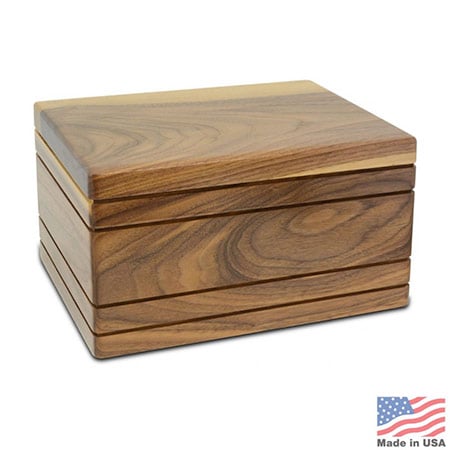 Walnut Wood Urn whitney walnut wooden cremation urn