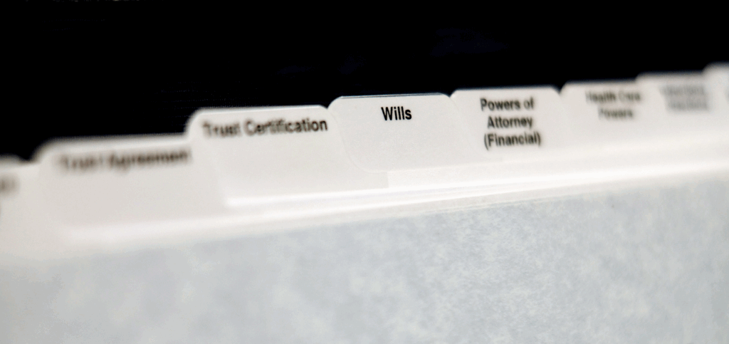 Files of several California advance planning documents, such as a trust agreement, will, and power of attorney