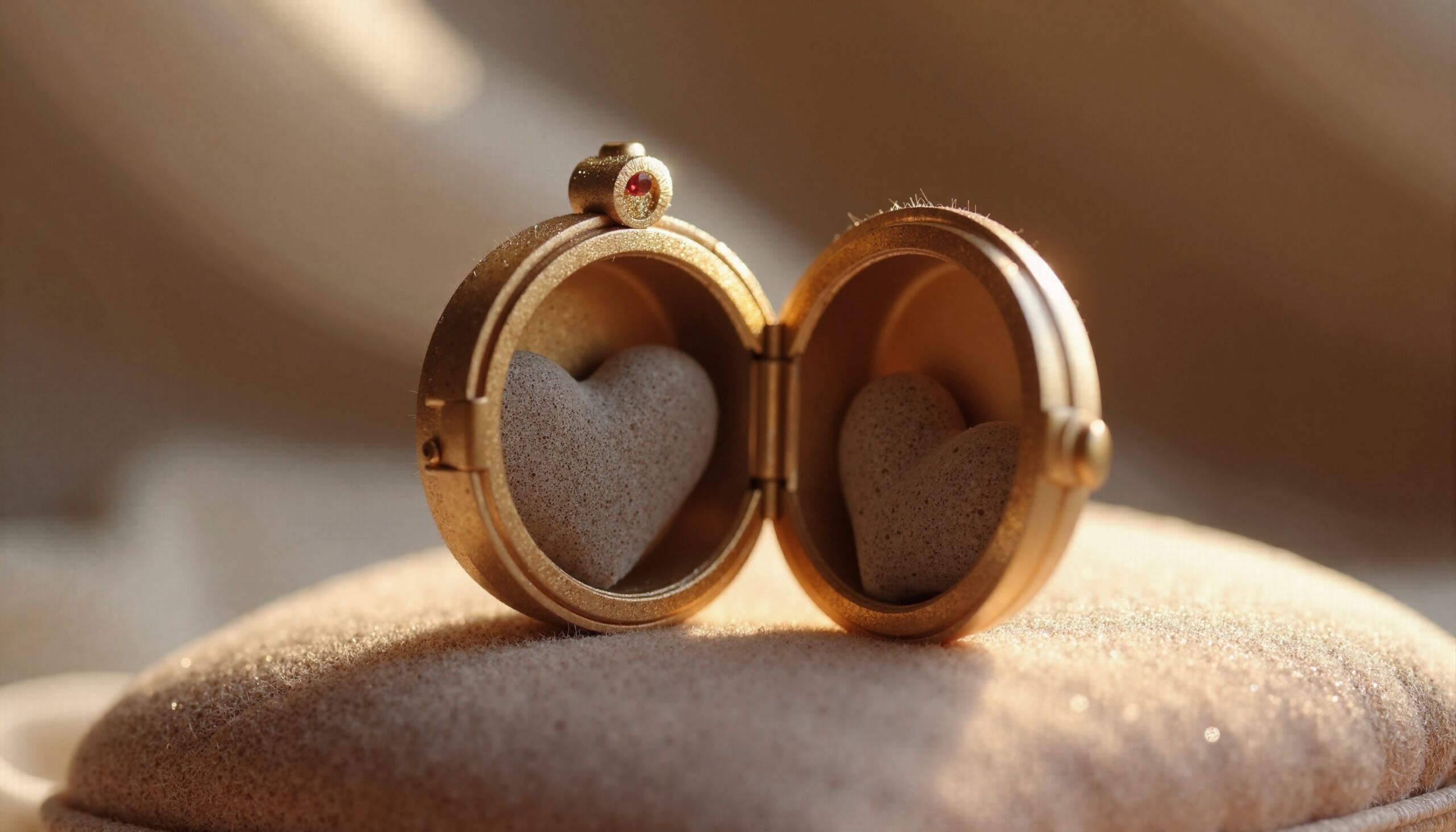 A locket containing ashes, answering the question, what is cremation jewelry?