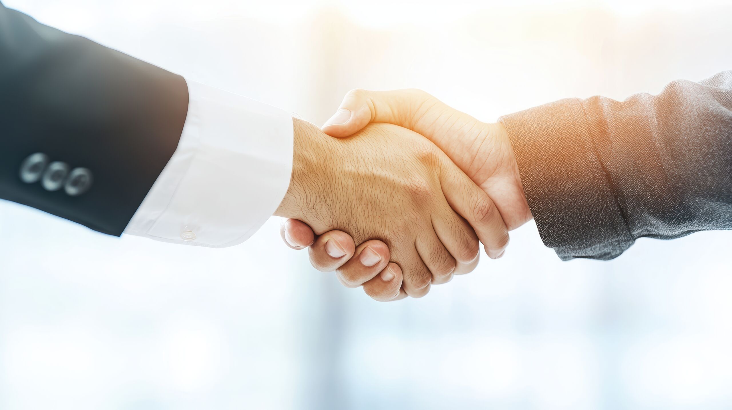 A handshake signifying trust and transparency in the direct cremation process