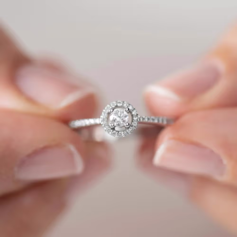 Diamond ring created by Eterneva