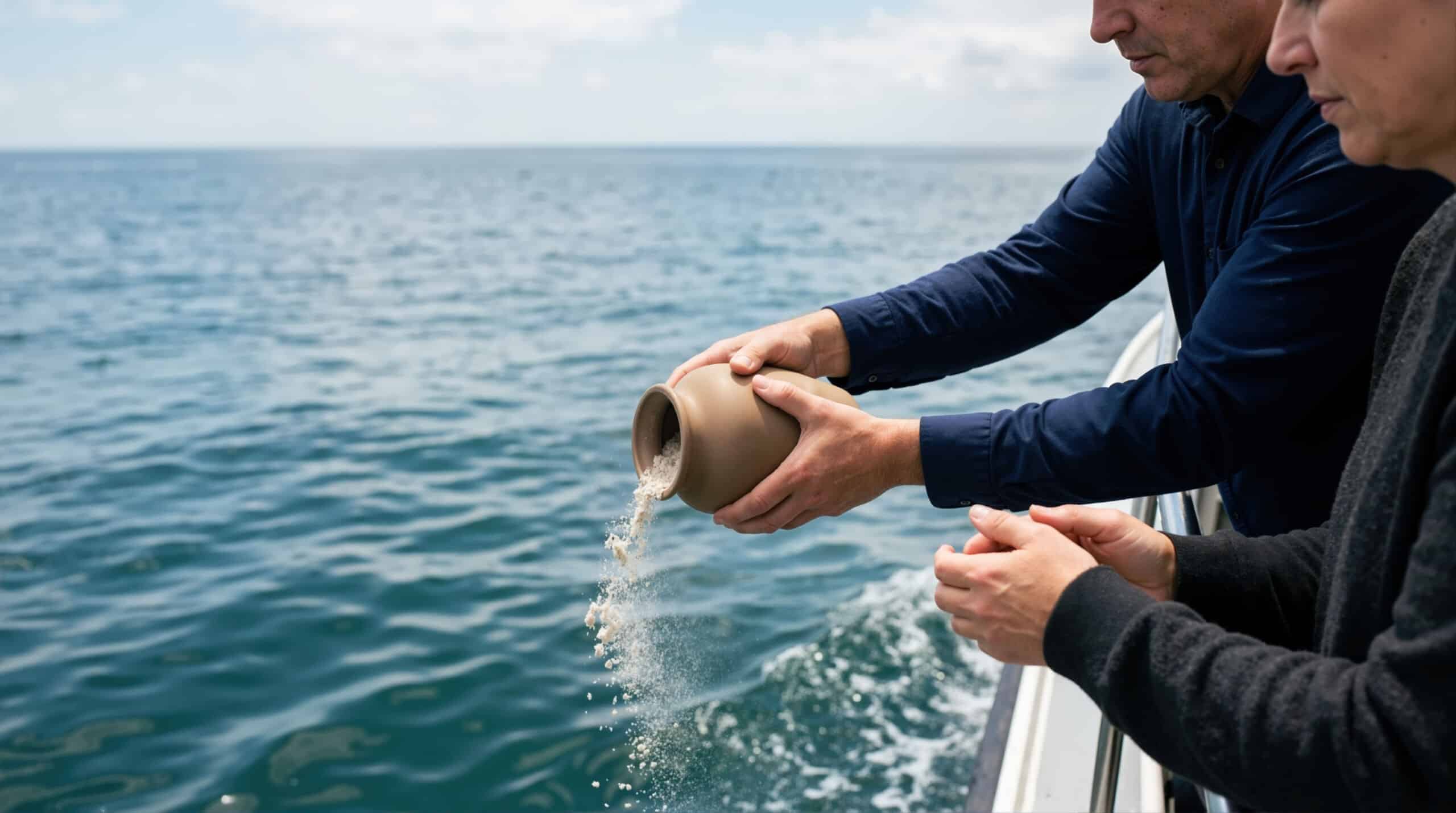 scattering ashes- many people take ashes to another destination for scattering ceremonies