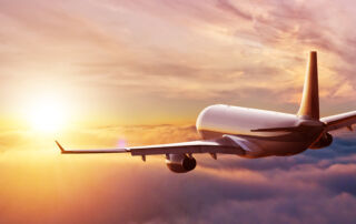 plane flying in the sky