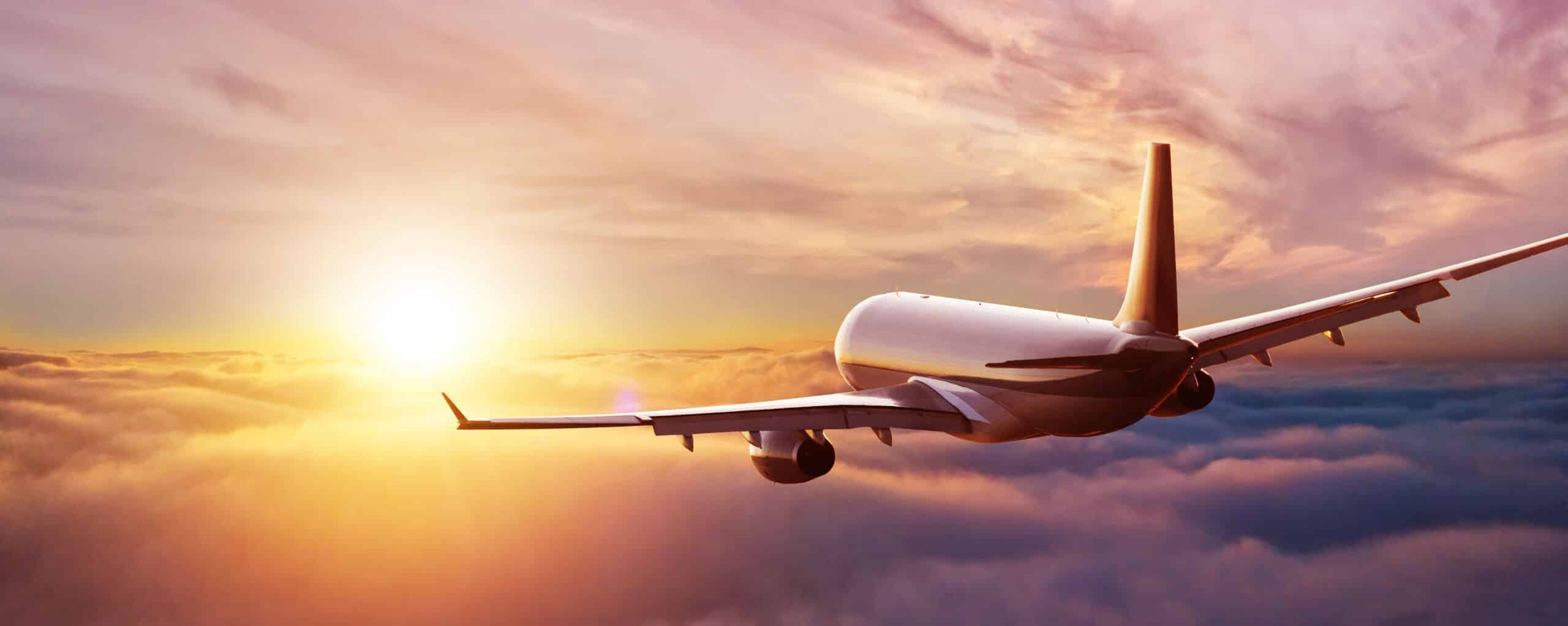 plane flying in the sky
